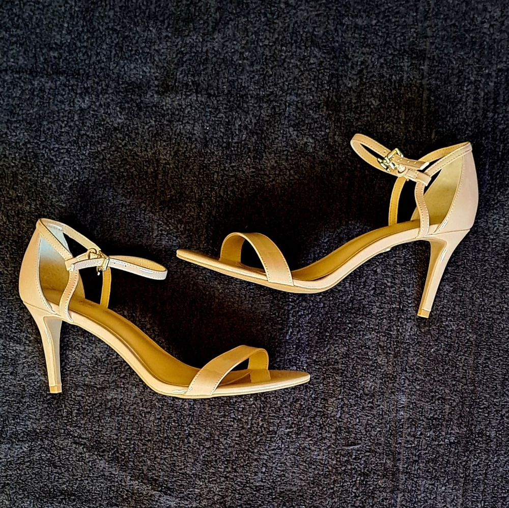New-Thalia Sodi, Sorinap Pink Ankle Strap, Open Toe Heel Sandals, 10